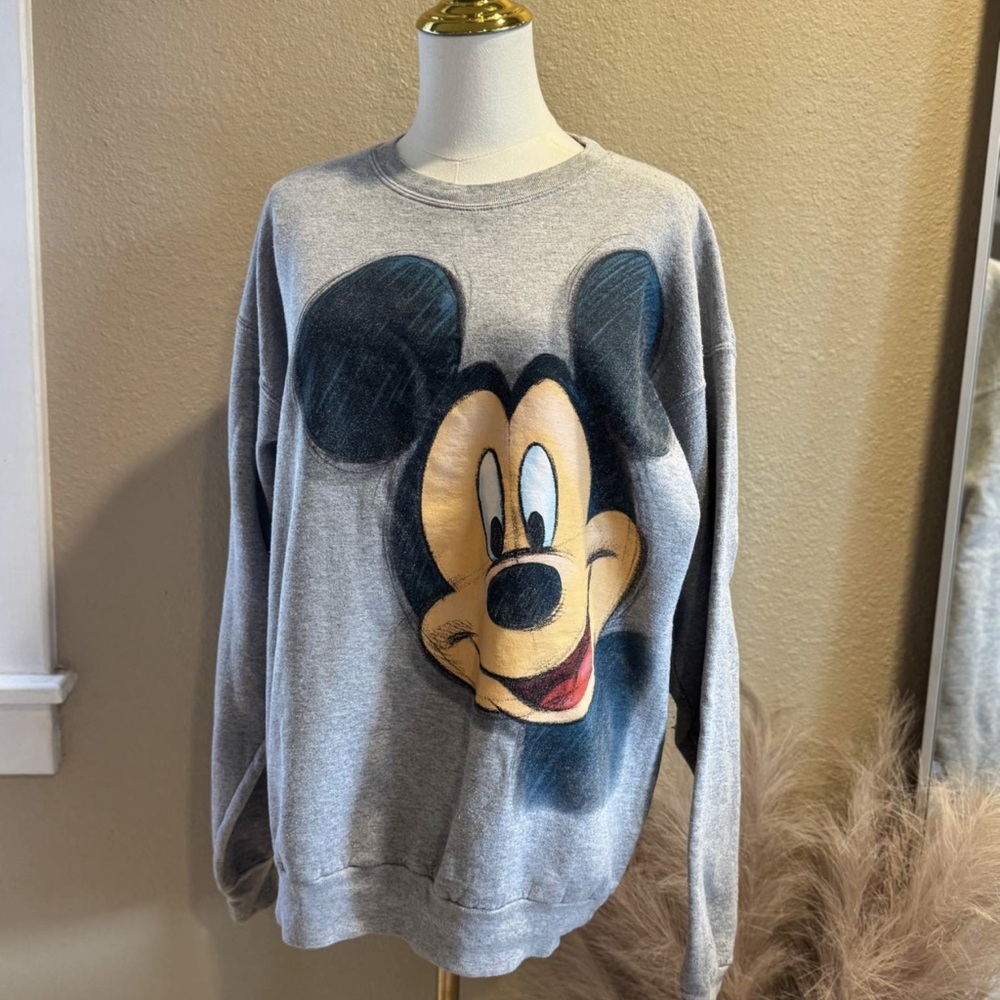 Gray Mickey Mouse Sweater
